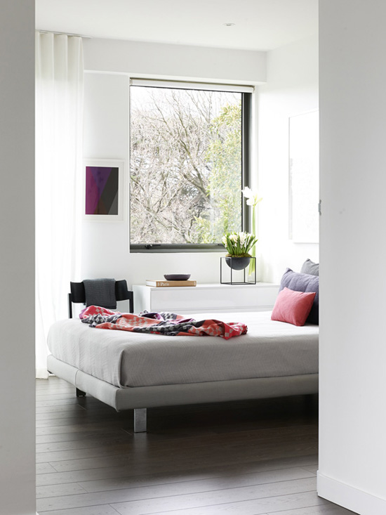 The fresh contemporary bedroom of Brooke Pertzel via The Design Files #bedroom