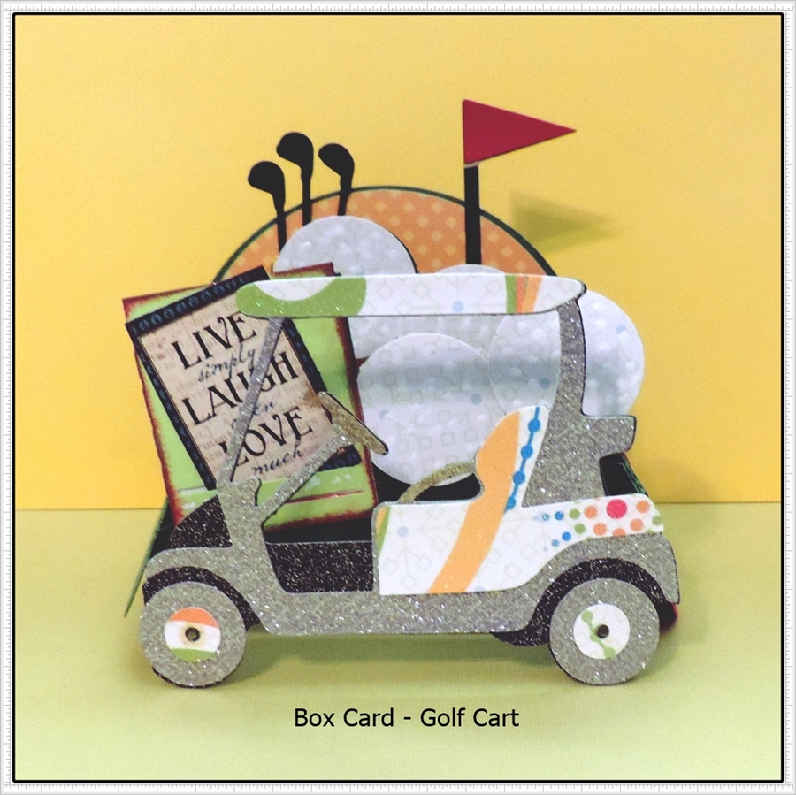 SCRAPCUTS by JUDY BABY CRIB & GOLF CART BOX CARDS