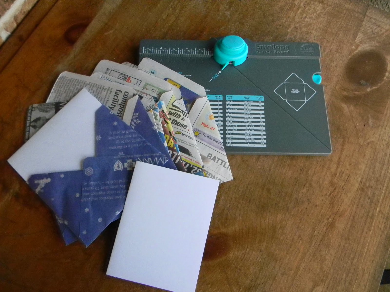 Artistic Endeavors 101 Envelopes Made From Newspapers