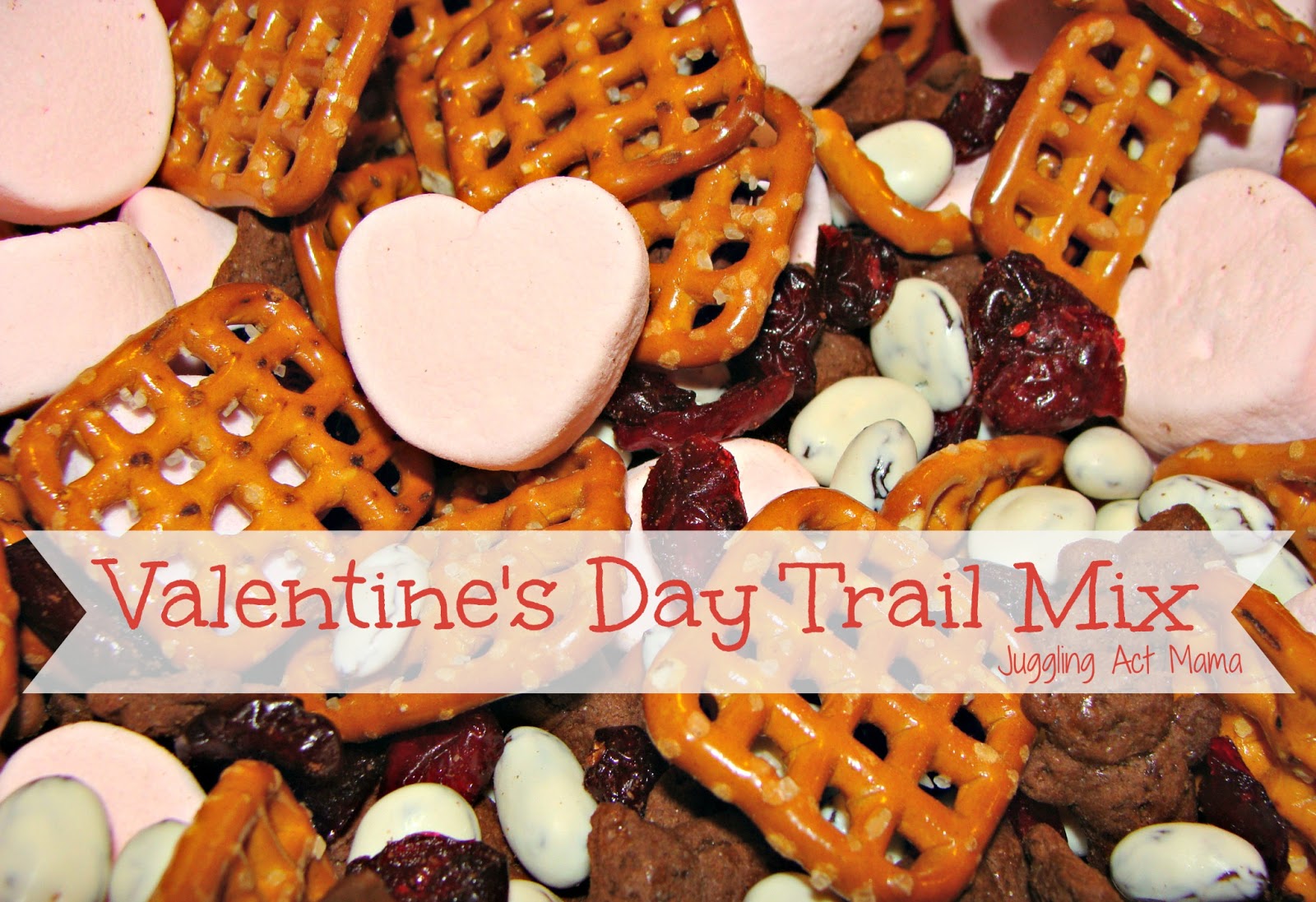 Valentine's Day Trail Mix & Treat Bag Toppers Juggling Act Mama