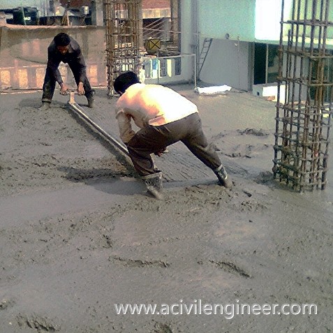 concrete preparation, pouring concrete