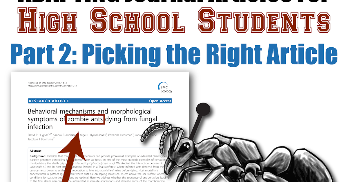 Scientific articles for high school students picture