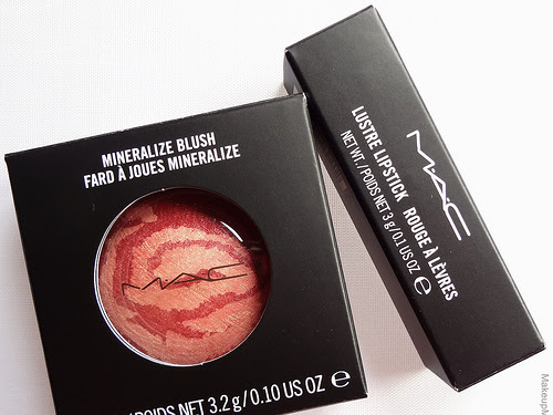 MAC Heavenly Creature: Ring Of Saturn Mineralize Blush, Cut A Caper Lipstick