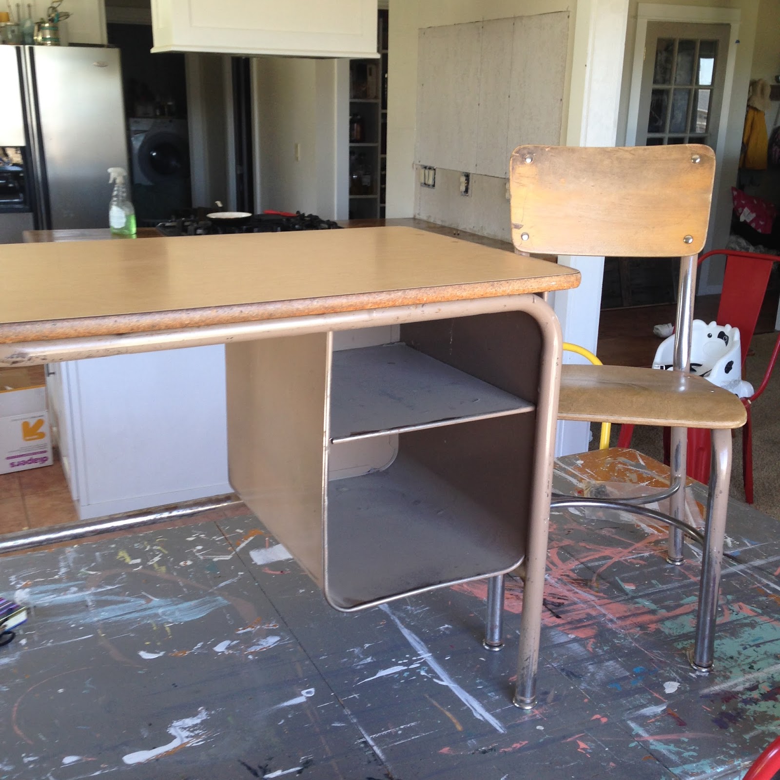 Vintage School Desk Makeover