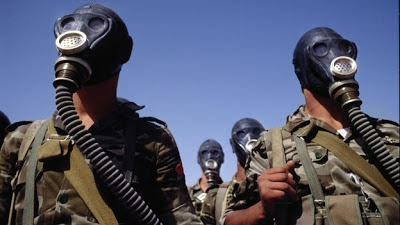 la proxima guerra quimica en siria mascaras de gas assad