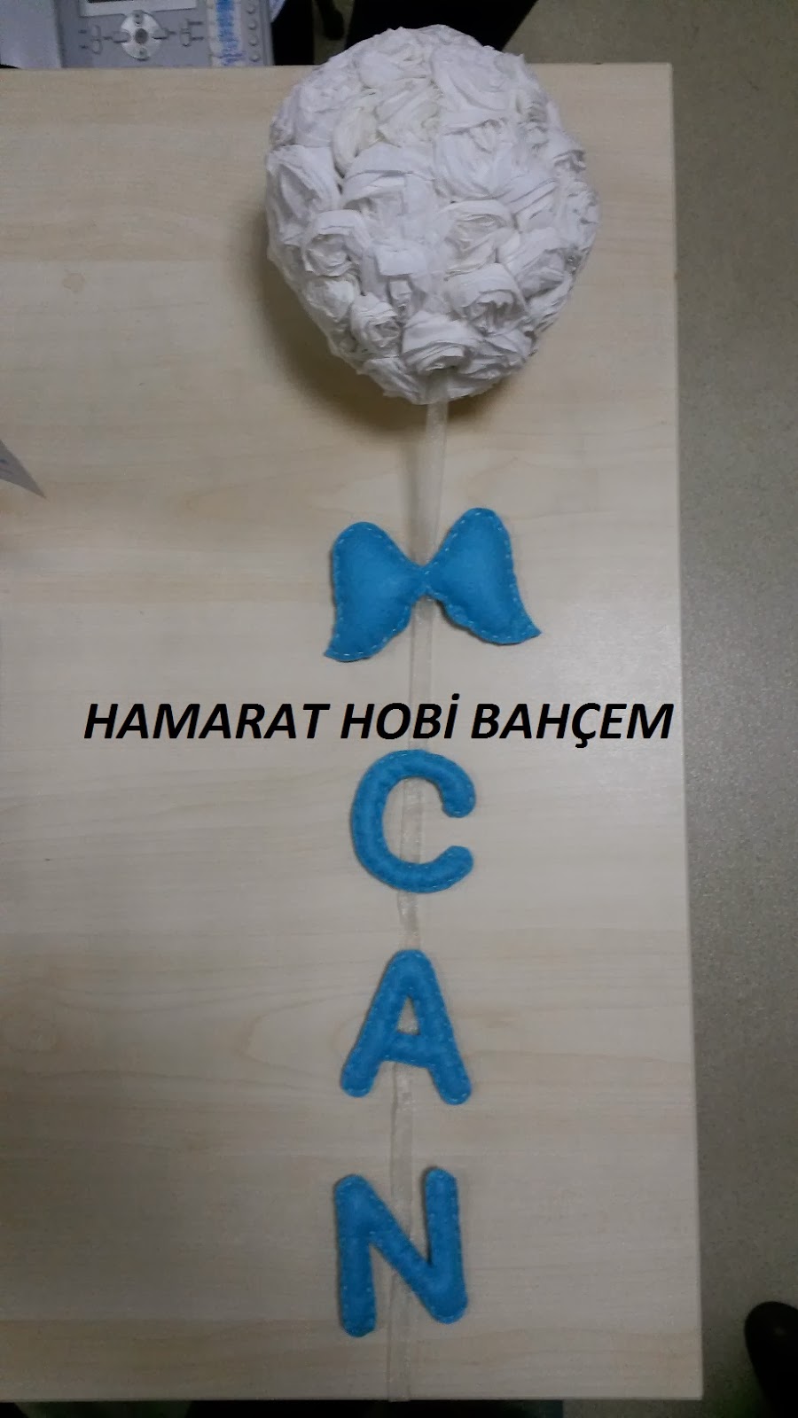 HAMARAT HOBİ BAHÇEM BEBEK ODASI İSİMLİ TAVAN SÜSÜ SEVİMLİ