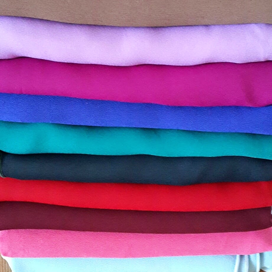 Kain Ela Chiffon wide shawl