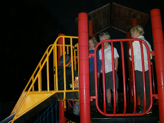 metal slide and climbing frame