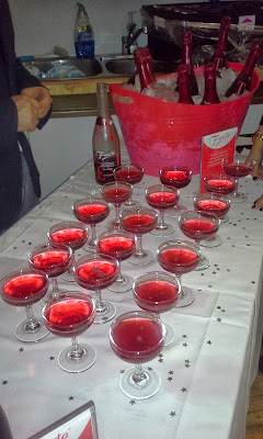 Glasses of Fresita wine at Spark Sessions after party at Spark Sessions fashion and beauty conference