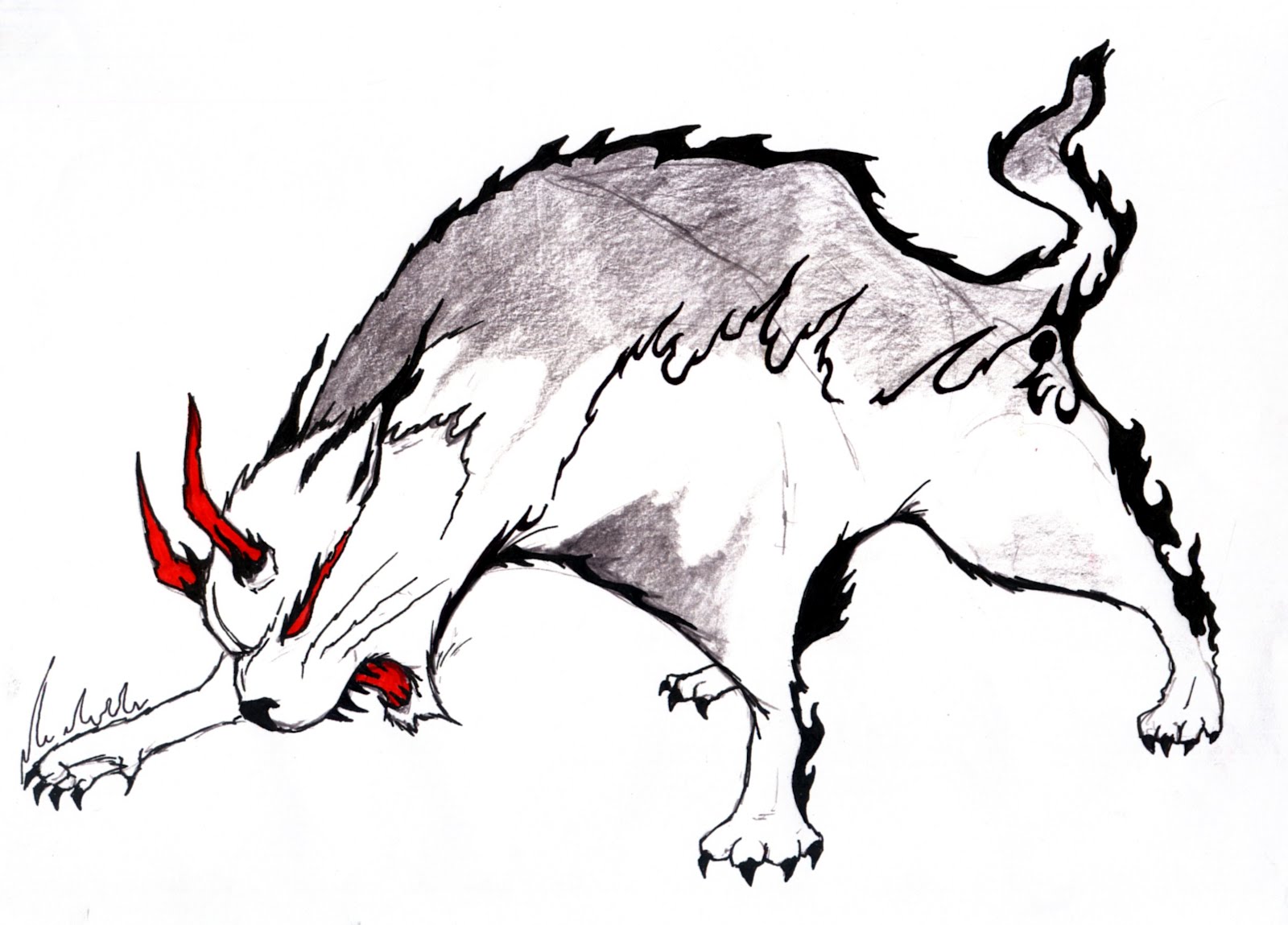 demonic cat