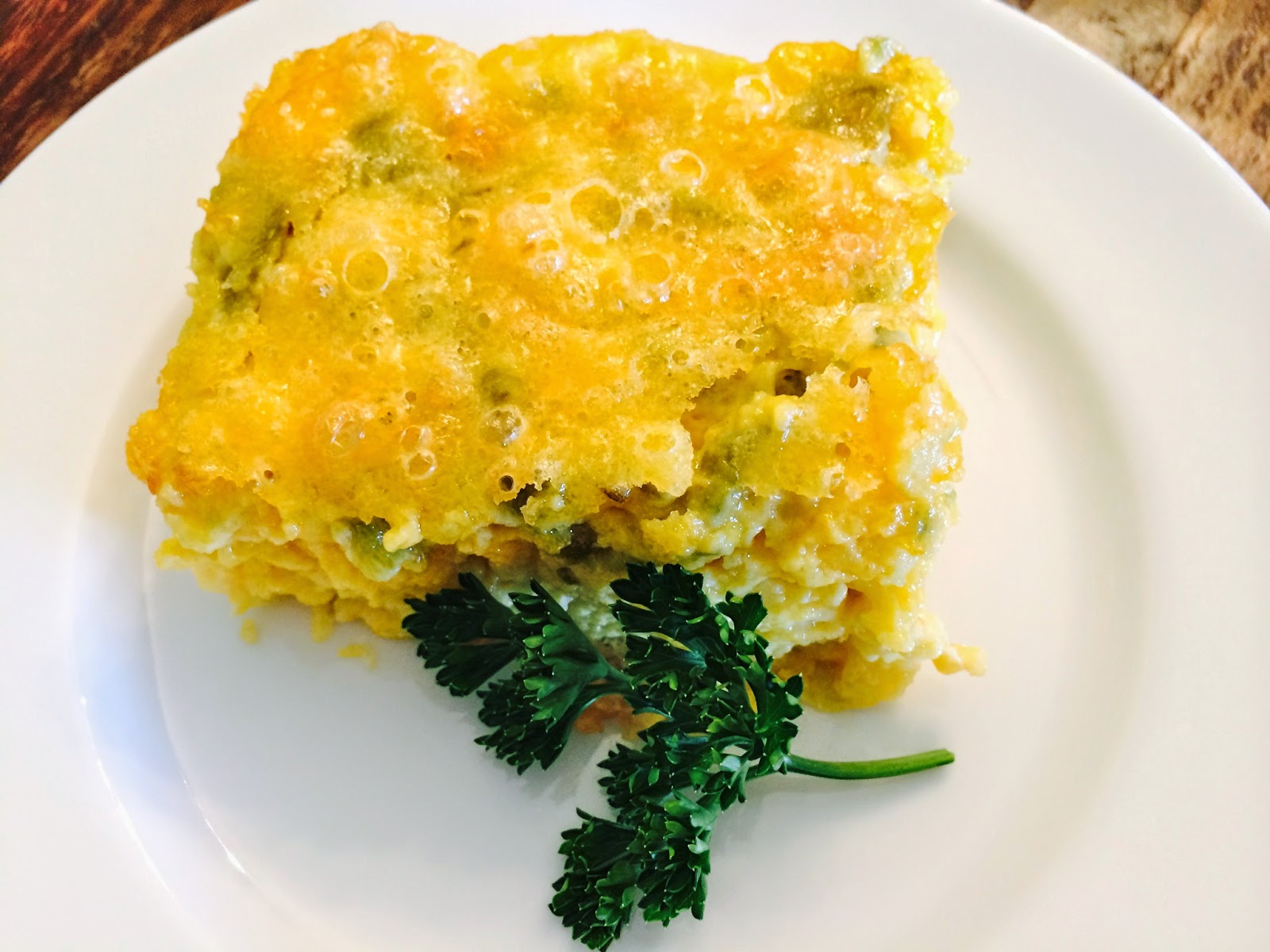Green Chile and Cheese Breakfast Casserole
