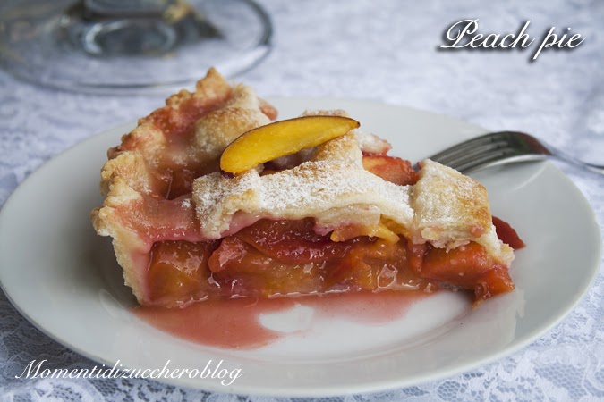 Peach pie (torta di pesche)