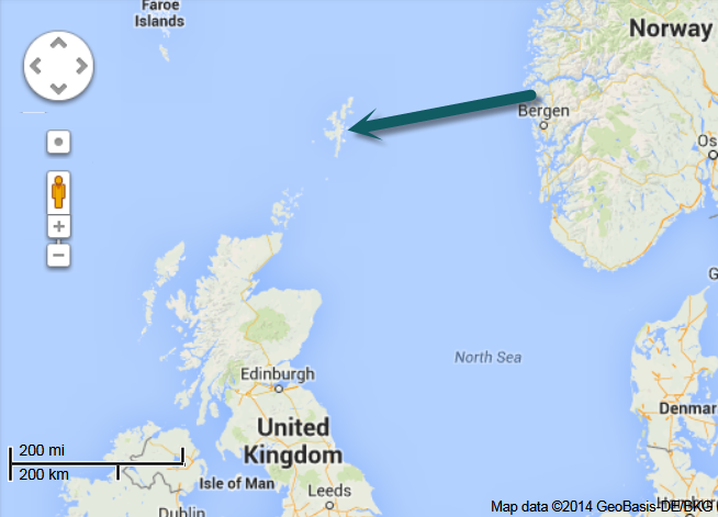 Map Of Shetland Islands And Norway Ladee's Travels: Bergen, Norway To Lerwick, Shetland Islands