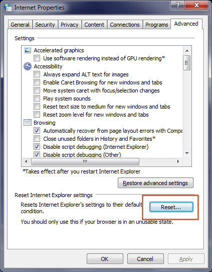 Internet Explorer Not Connecting Vista
