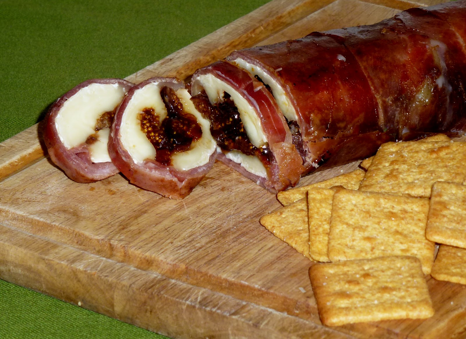 A Savory Table Prosciuttowrapped Brie with Figs