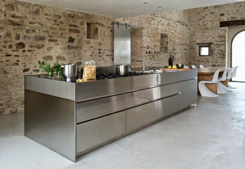 Nuevas tendencias en diseño de cocinas, looks atemporales ... Diseño cocina abierta comedor