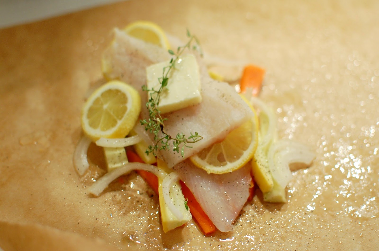 Reckless Abandon Cod en Papillote (Parchment Paper) with Fresh