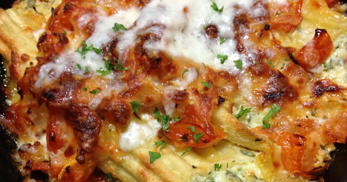 My Favorite Things Lower Fat Goat Cheese and Spinach Stuffed Manicotti