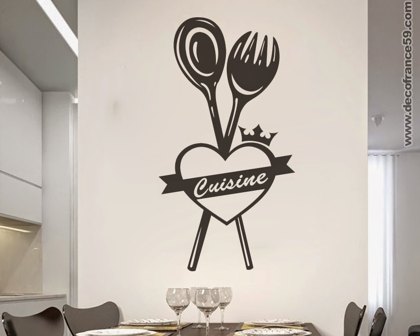 Sticker mural décoratif pour cuisine , décorez vos cuisine d'une facon moderne grâce a ce sticker