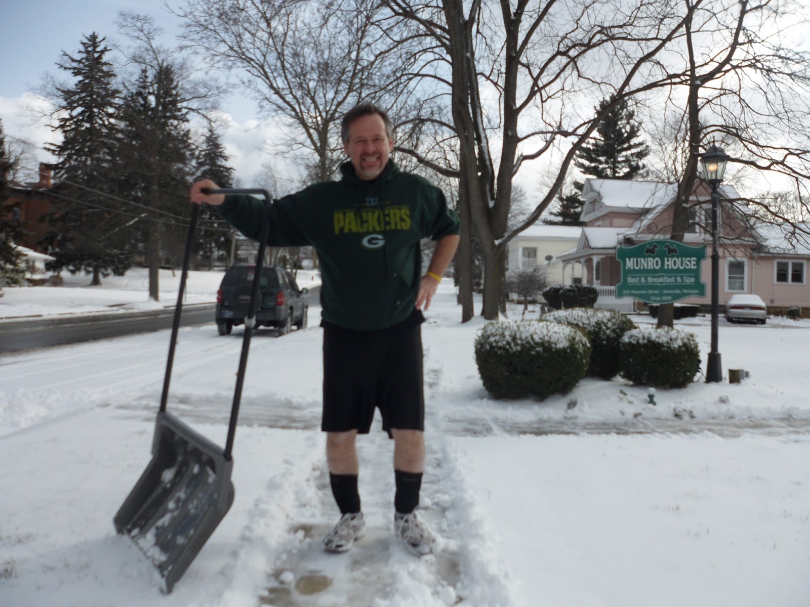 Shoveling Snow in Michigan