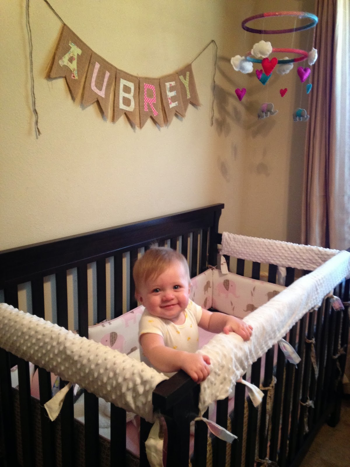 Crafty at Naptime Reversible DIY Crib Rail Cover for the baby beaver