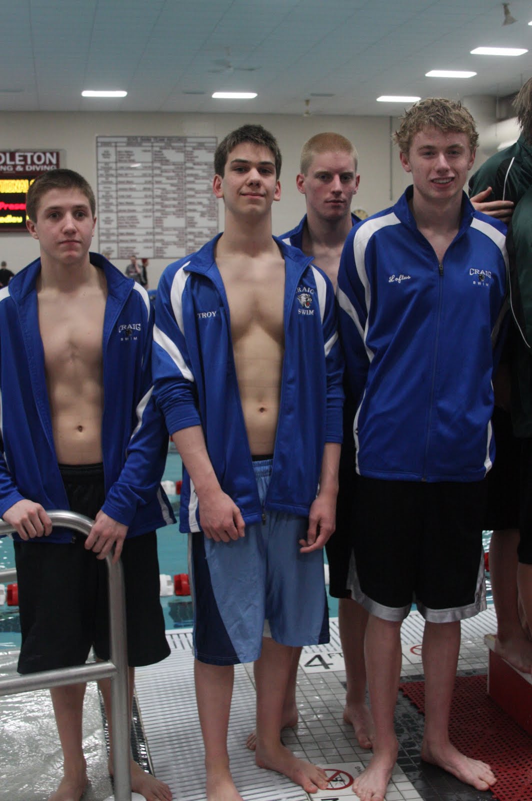 Craig Boys Swim Team Craig WIAA Sectionals