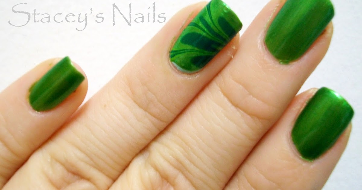 stacey's nails day 4 green