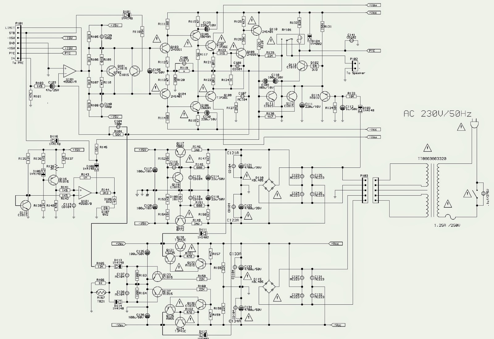 INFINITY PRIMUSHCSCH/230 HCS - SCHEMATIC (Circuit Diagram) | Electro help