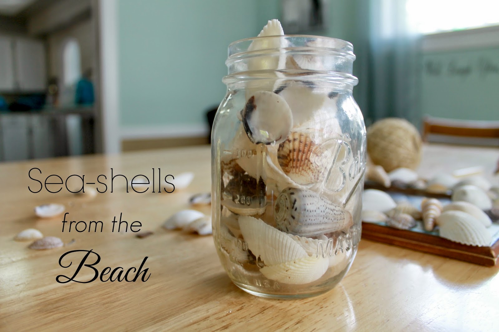 Easy DIY Seashell Frame Outnumbered 3 to 1