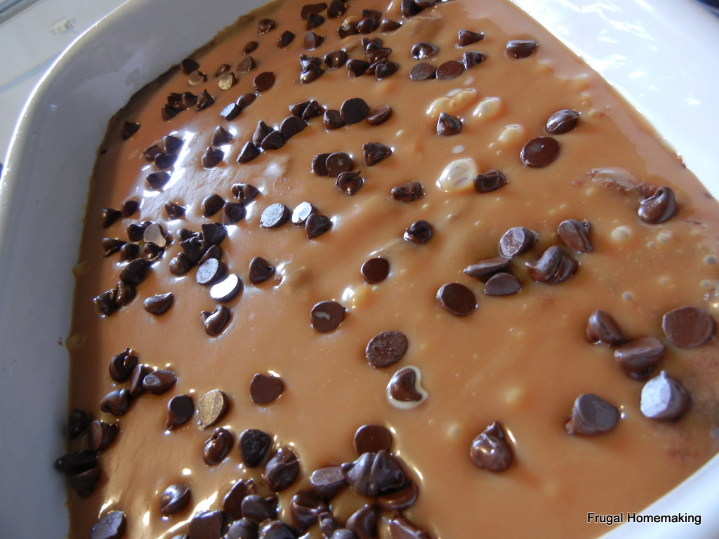 Frugal Homemaking Caramel Mocha Brownies