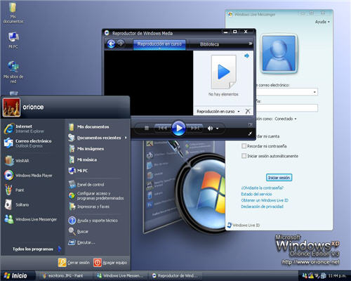 Windows XP Sp3 Orionce Edition v3 Escritorio+2