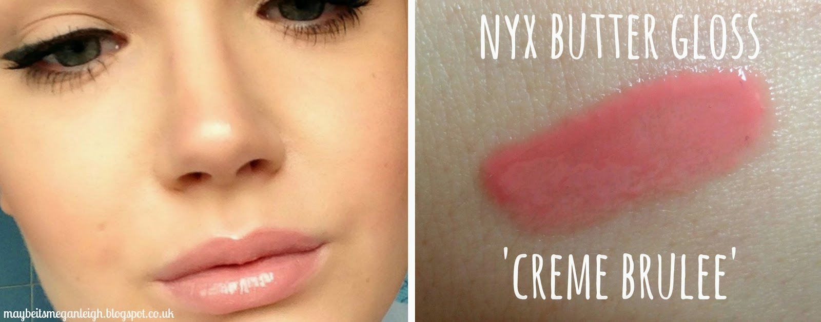 NYX Butter Gloss In 'Creme Brulee' Review & Swatch Maybe Its Megan Leigh