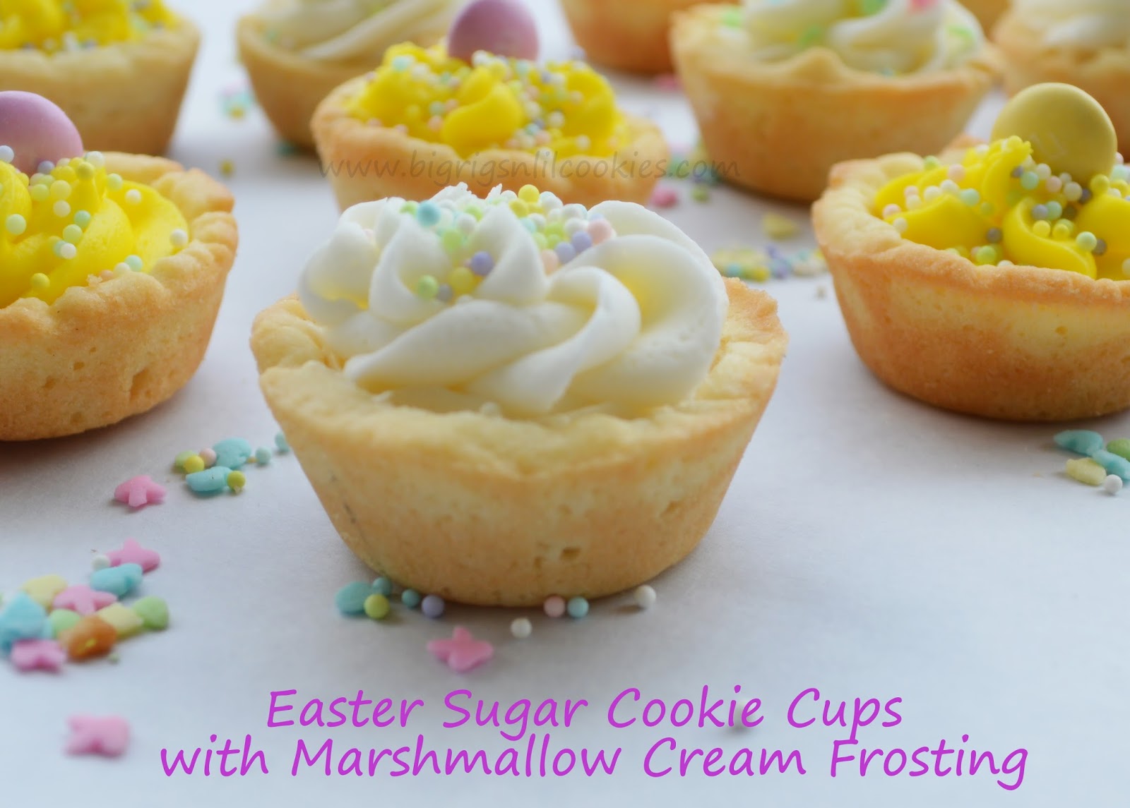 Easter Sugar Cookie Cups