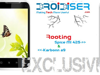 How to Root Spice MI 425 & Karbonn A9