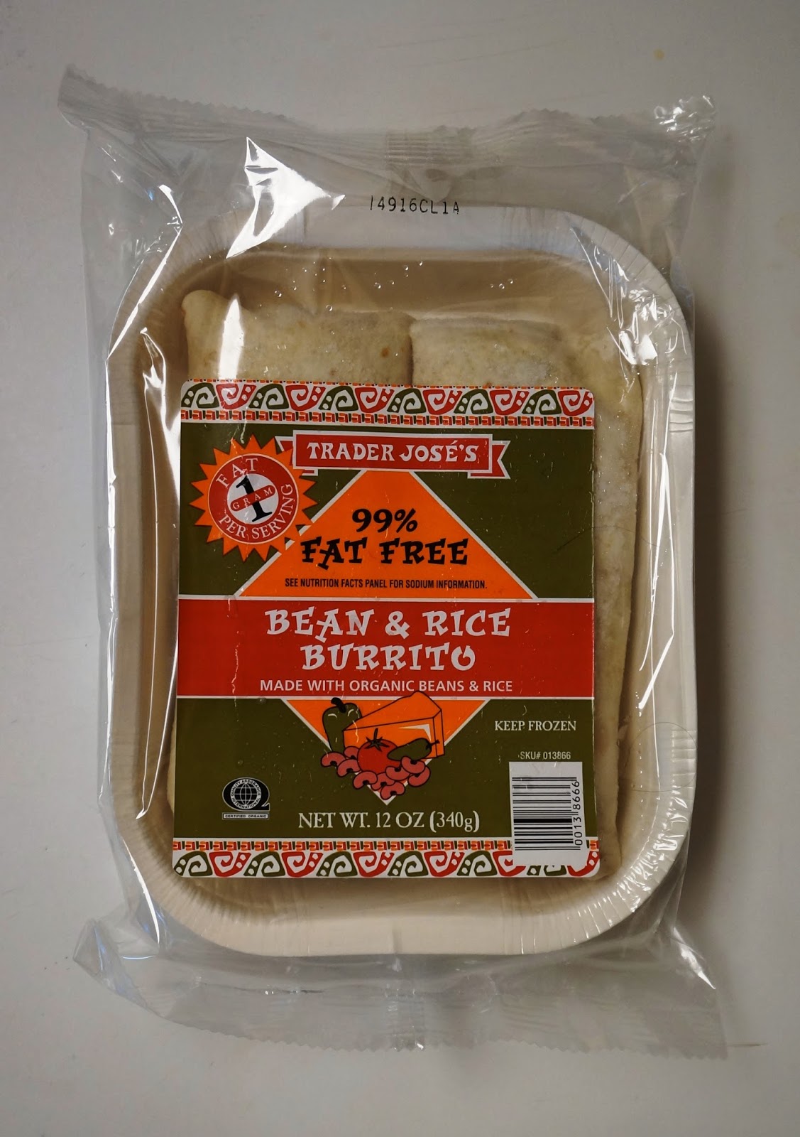 Exploring Trader Joe's Trader Joe's 99 Fat Free Bean & Rice Burrito