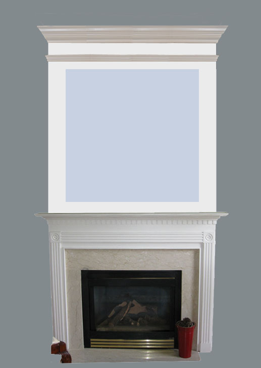 Adding Visual Interest and Height to your Fireplace