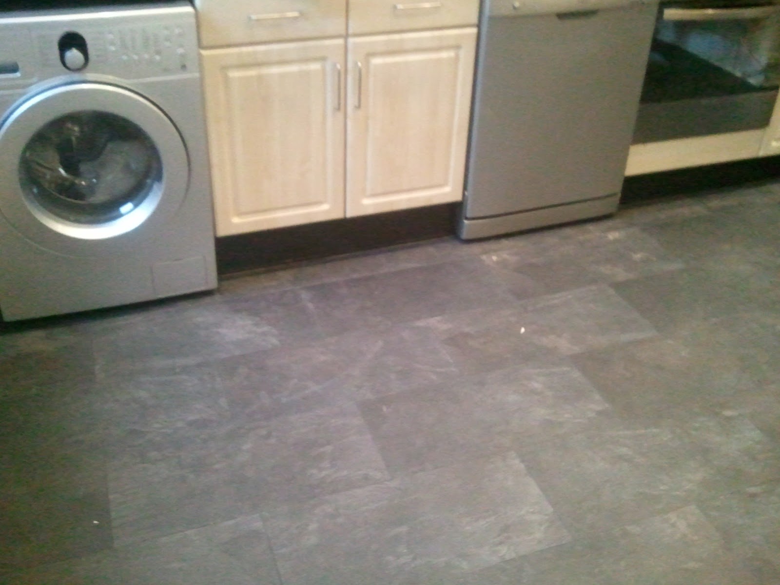 Lemax Flooring Updates Kitchen Floor Installed With B Q Black Slate Kitchen Floor Installed With B Q Black Slate Tile Effect Laminate Flooring Posted By Lemax At 13 59