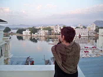 INDIA 2011: DWC Participant Marcia Julian atop the lookout at Sunset