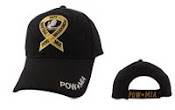 pow-yellow ribbon hat