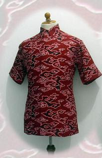 baju-batik-pria-merah