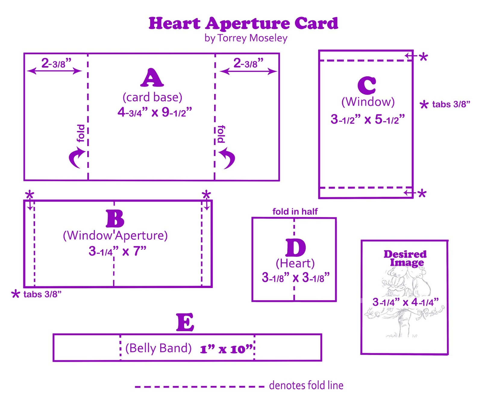 8 x 10 heart template
