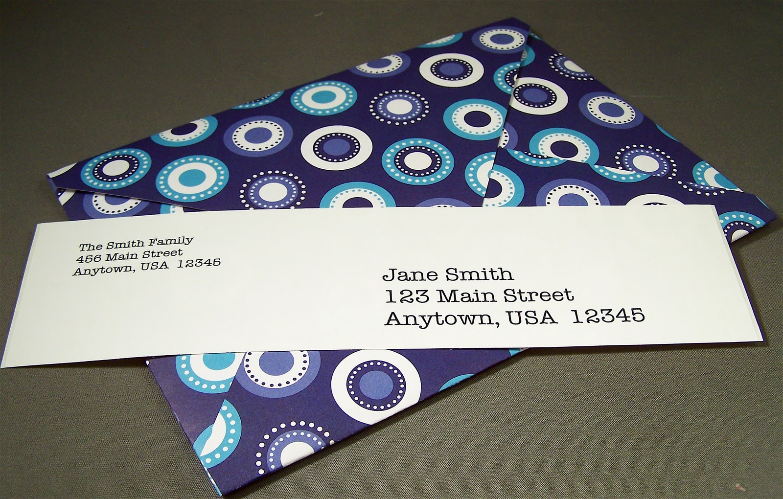 {It's All Good} Homemade Envelopes with Labels