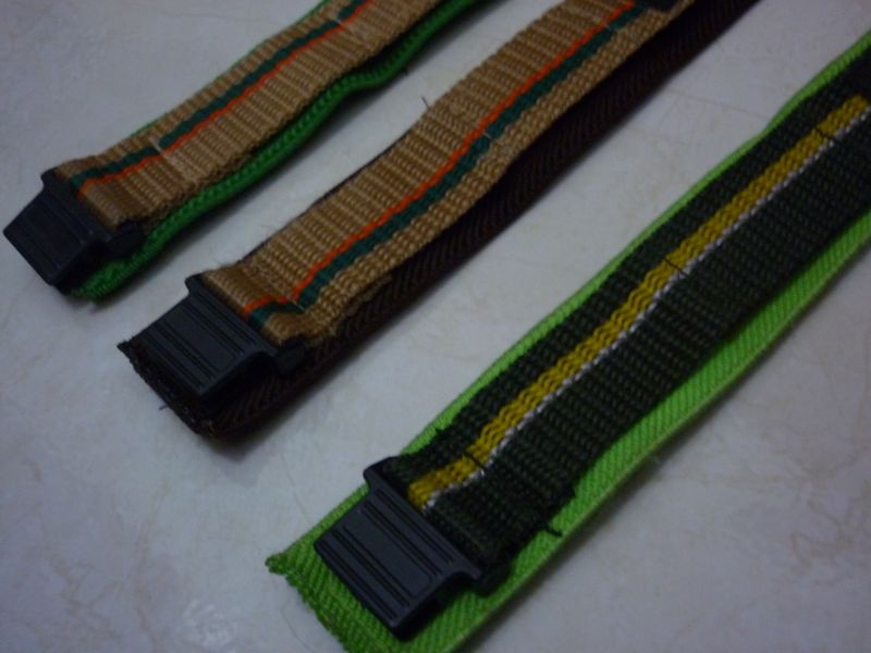 militarywatch SOLD GSHOCK CANVAS VELCRO STRAP 22 mm (Aftermarket