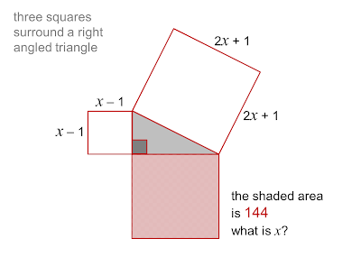 MEDIAN Don Steward secondary maths teaching: form and solve a quadratic