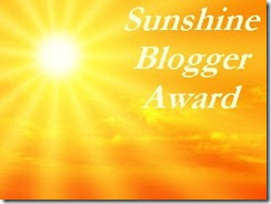 Sunshine Blogger Award