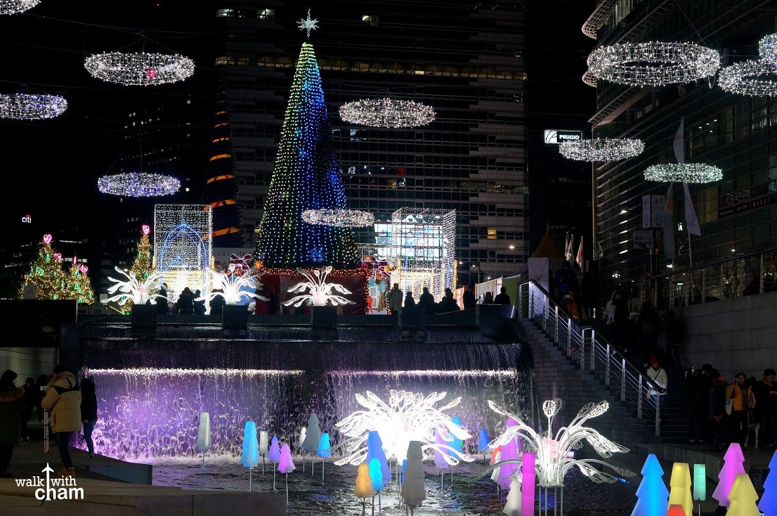 Walk with Cham Cheonggyecheon Stream Seoul Christmas Festival Seoul