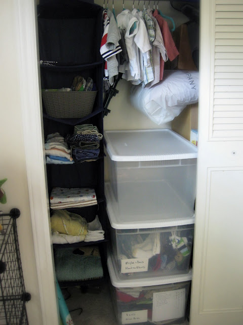 simplifying and organizing baby clothes