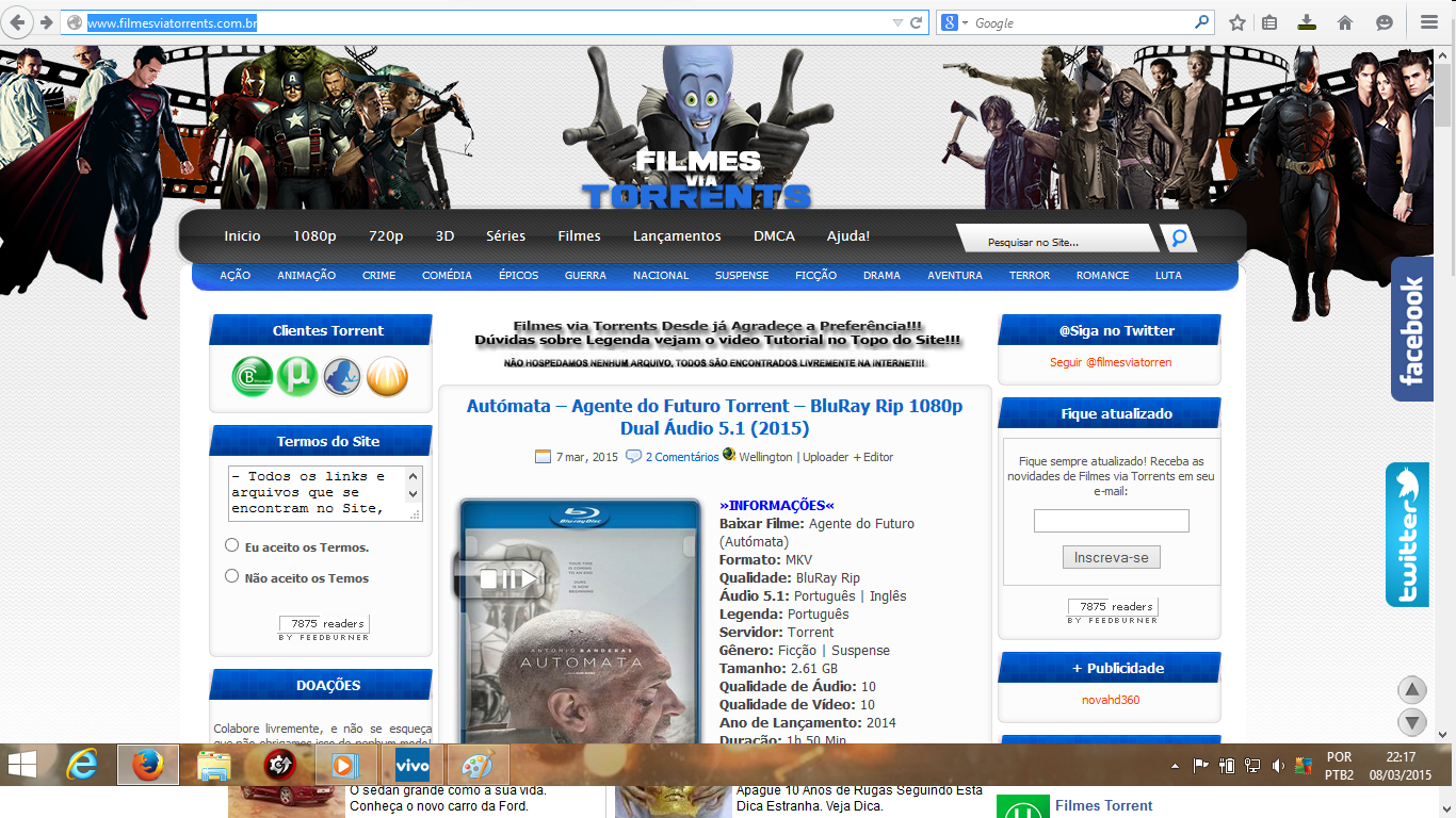 Conheça os cinco melhores sites para baixar filmes WebDow Tec