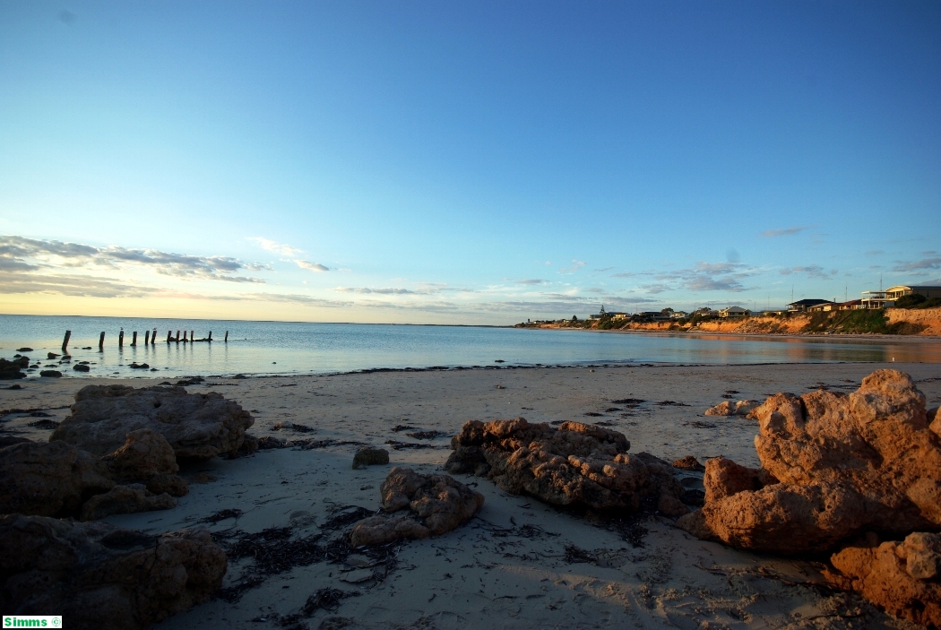 Simmsy's Photos Sunset at Simms Cove, Moonta, South Australia 20090530