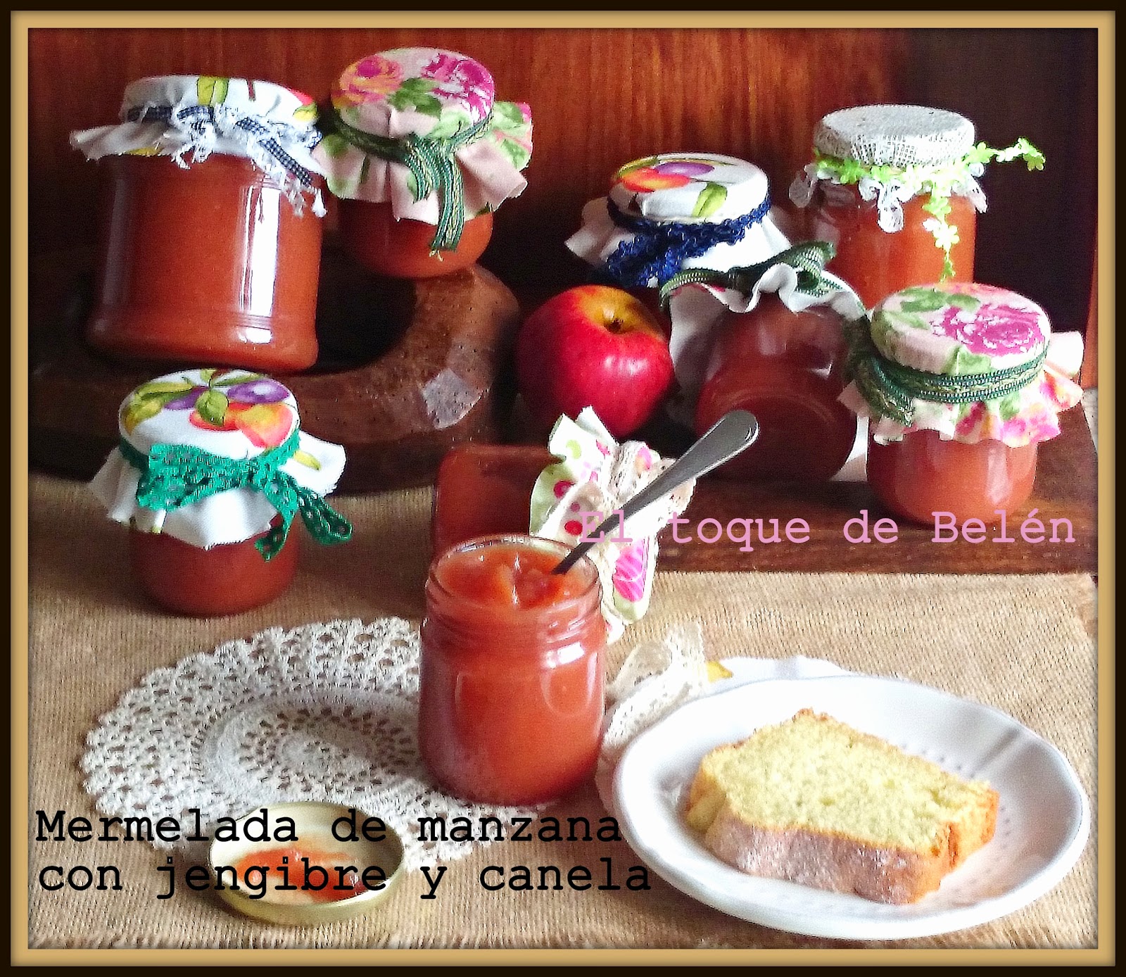 Mermelada De Manzana Con Jengibre Y Canela 
